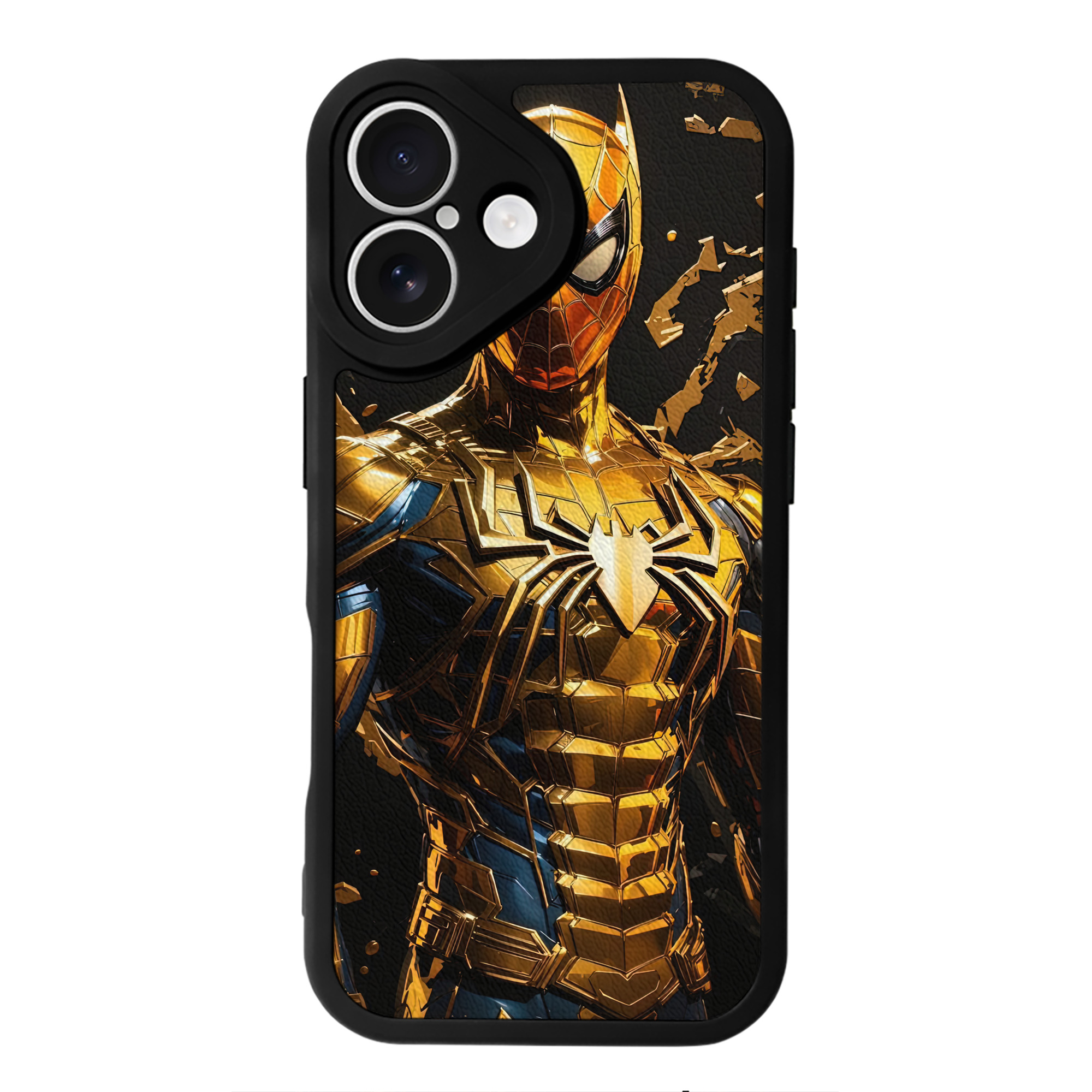 Spider Man スパイダーマン 【iPhone 16シリーズ対応】シリコンスマホケース（レザー調） 材質：シリコン